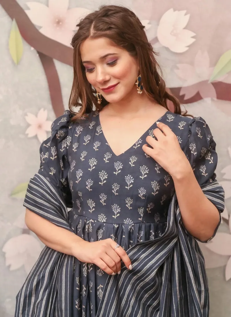 Digital Print Designer Palazzo Salwar Suit