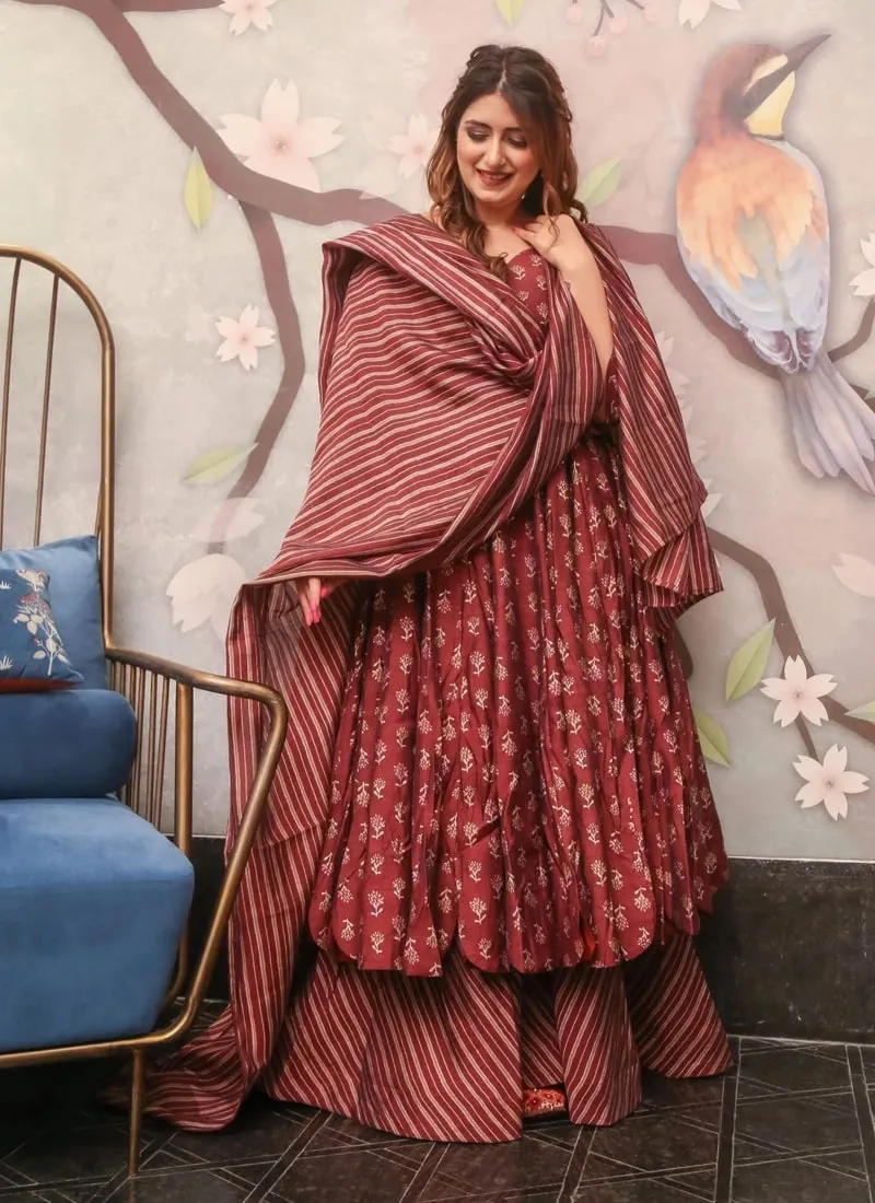 Digital Print Designer Palazzo Salwar Suit
