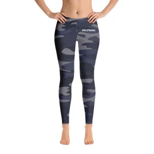 ELEVATED ESSENTIALS, SLIM AND SCULPT LEGGING NAVY CAMO