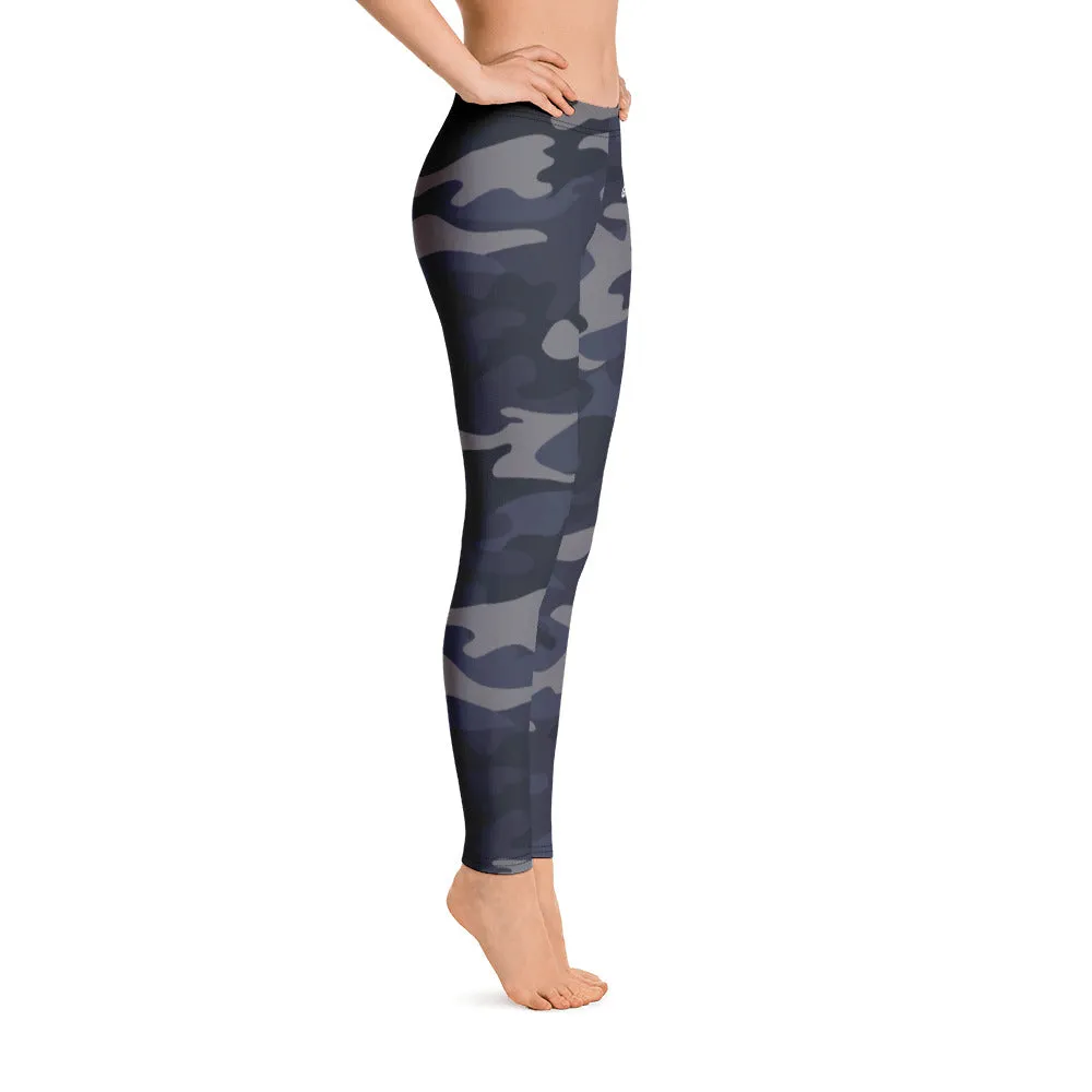ELEVATED ESSENTIALS, SLIM AND SCULPT LEGGING NAVY CAMO