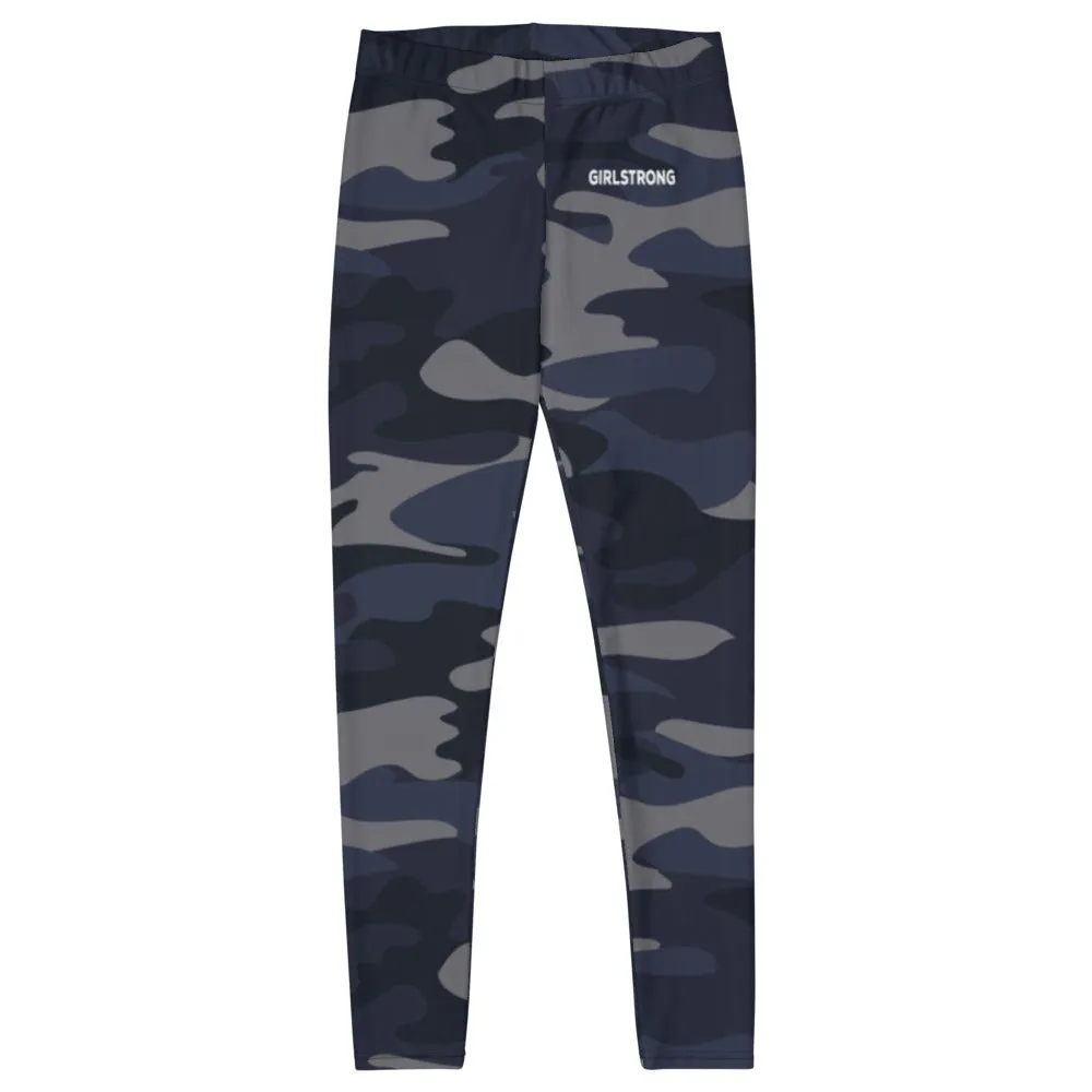 ELEVATED ESSENTIALS, SLIM AND SCULPT LEGGING NAVY CAMO