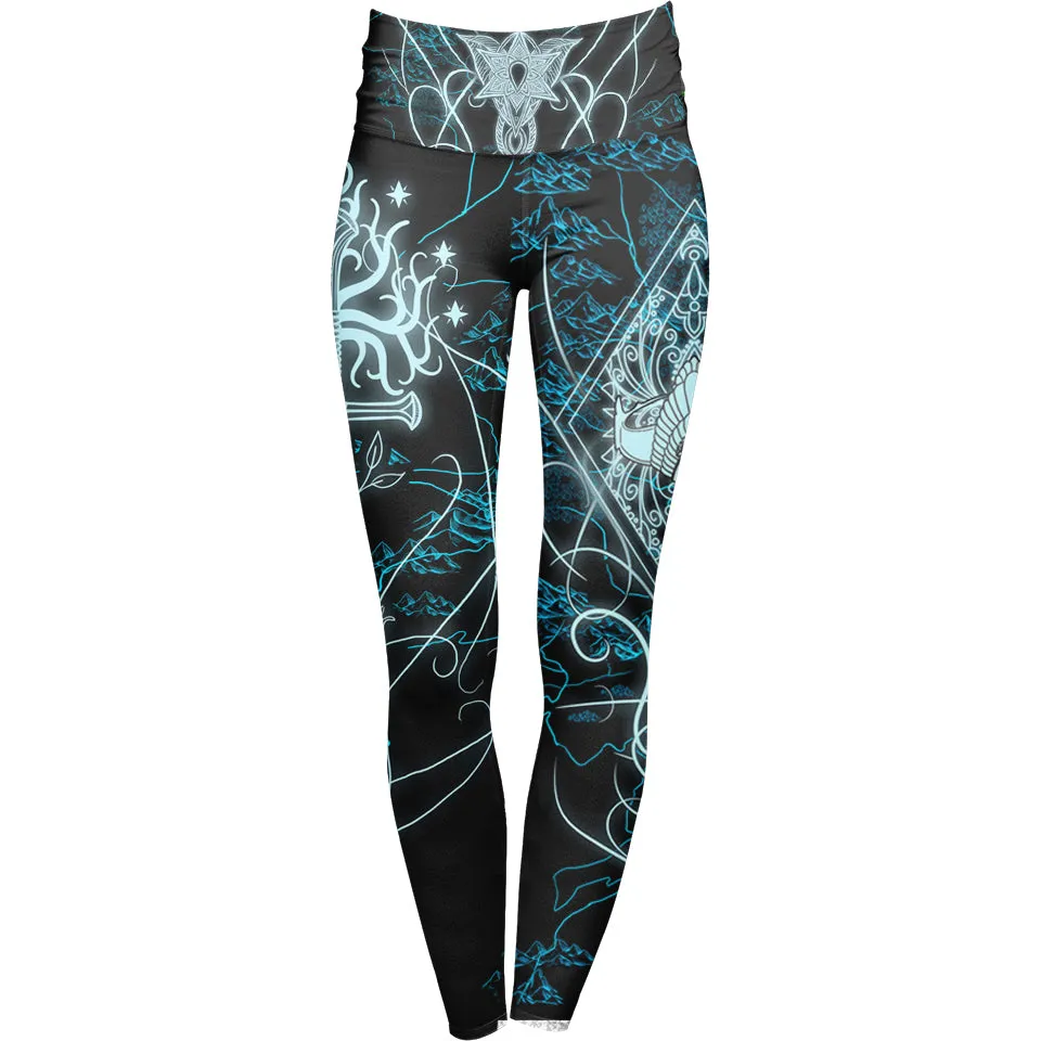 Elven High Waisted Leggings - Fantasy Edition
