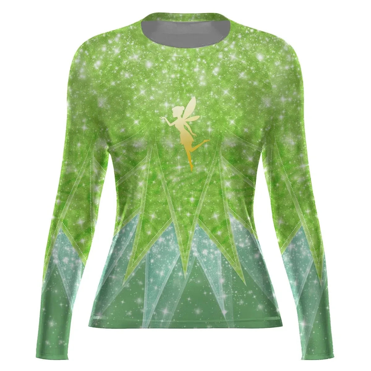 Fairy Tinker Bell Women's Long Sleeve Rash Guard