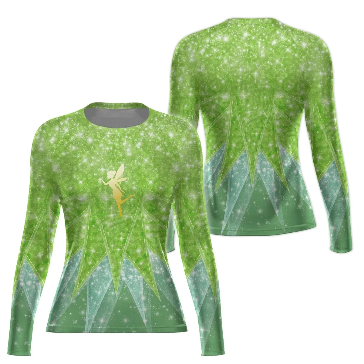 Fairy Tinker Bell Women's Long Sleeve Rash Guard