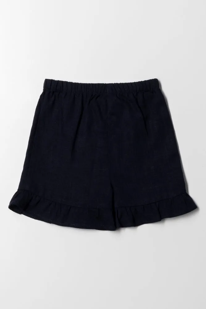 Frill Short Navy