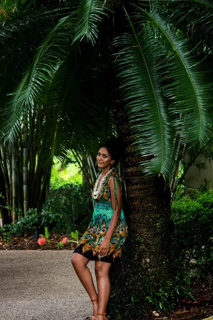 Gem Short Dress - Peacock Green