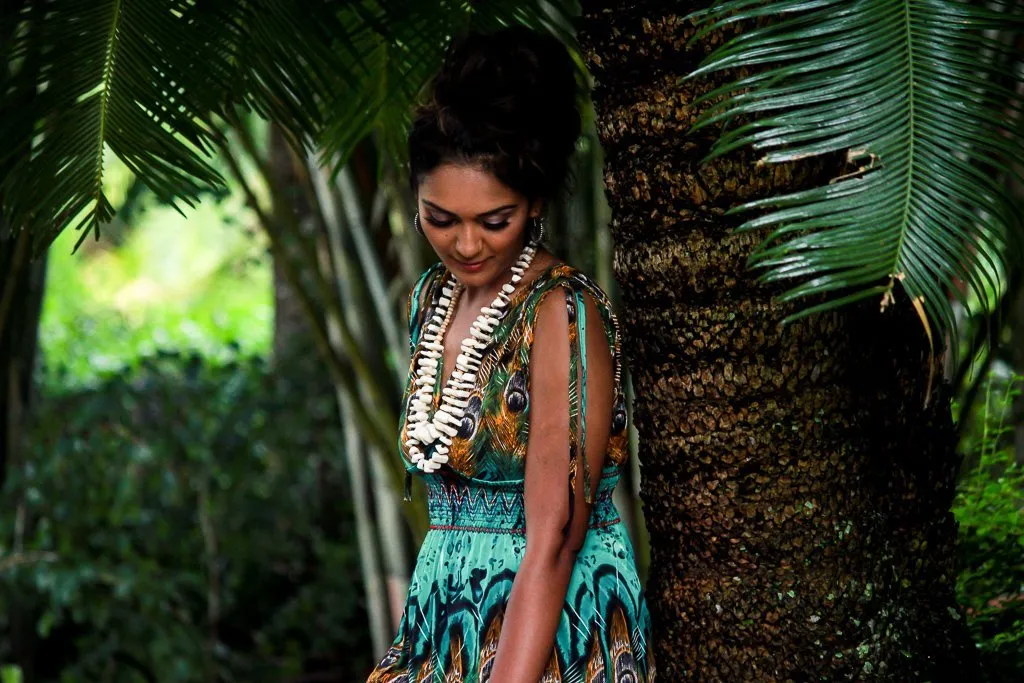 Gem Short Dress - Peacock Green