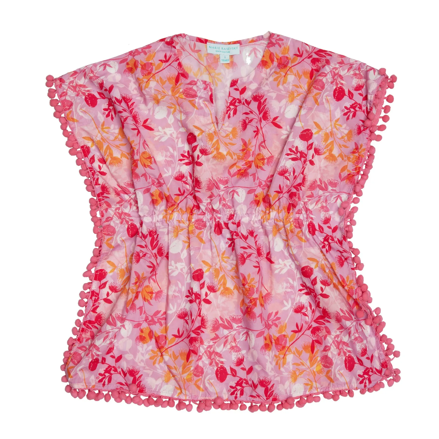 GIRL'S KAFTAN BOTANICAL LILAC