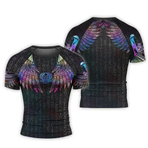 Goddess Of Motherly Love Aset Men's Short Sleeve Rash Guard