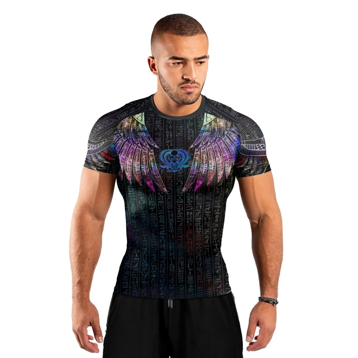 Goddess Of Motherly Love Aset Men's Short Sleeve Rash Guard