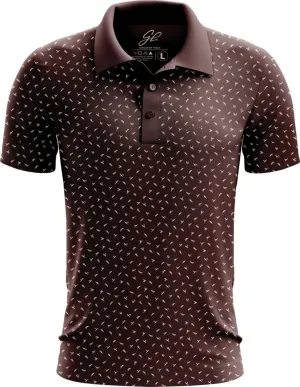 Greater Half - Men's Sex Ed Polo Golf Shirt, UPF 45  Sun Protective, 4-Way Stretch, Stay-Right Collar, Superior Breathability