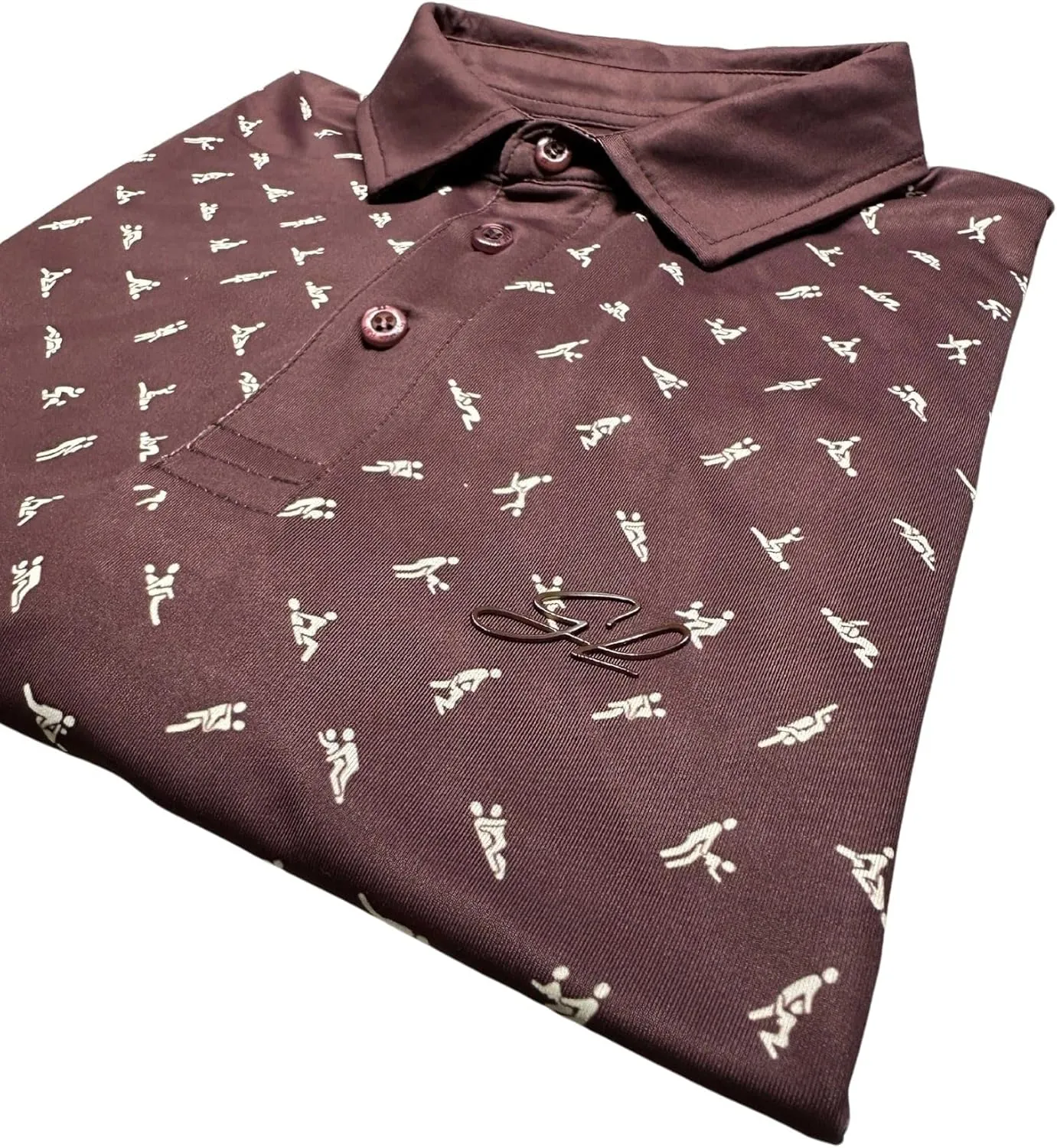 Greater Half - Men's Sex Ed Polo Golf Shirt, UPF 45  Sun Protective, 4-Way Stretch, Stay-Right Collar, Superior Breathability