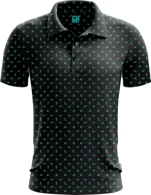 Greater Half - Men's Sex Ed Polo Golf Shirt, UPF 45  Sun Protective, 4-Way Stretch, Stay-Right Collar, Superior Breathability