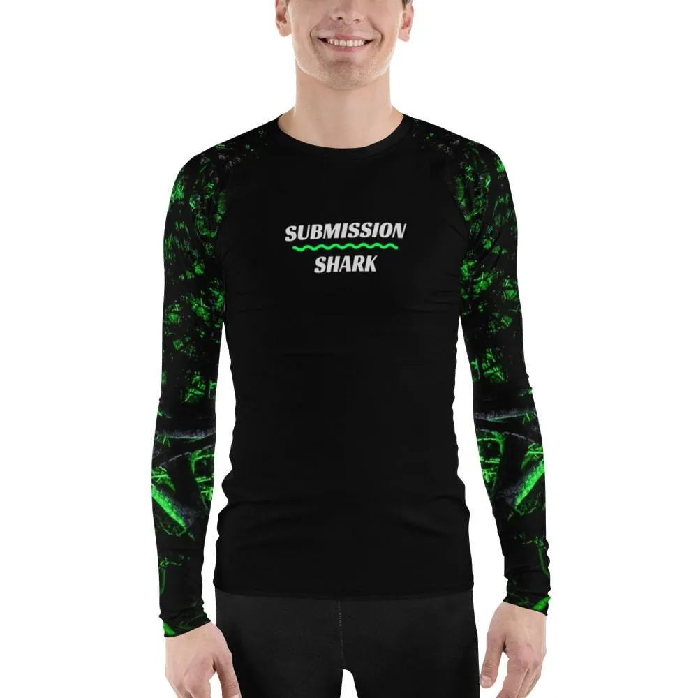 Green Forest Glow ~ Men's BJJ Rash Guard