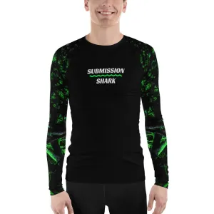 Green Forest Glow ~ Men's BJJ Rash Guard