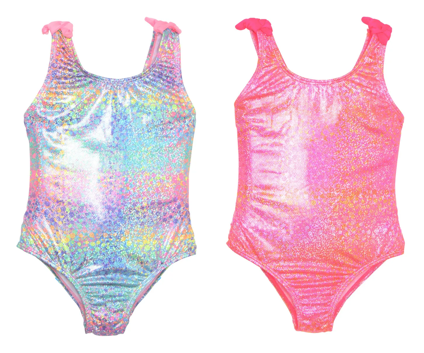 GX-PP568 - Wholesale Little Girls Fashion One Piece Swimsuits in Ombre Foil