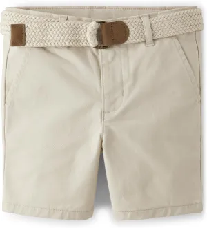 Gymboree Boys' and Toddler Belted Chino Shorts