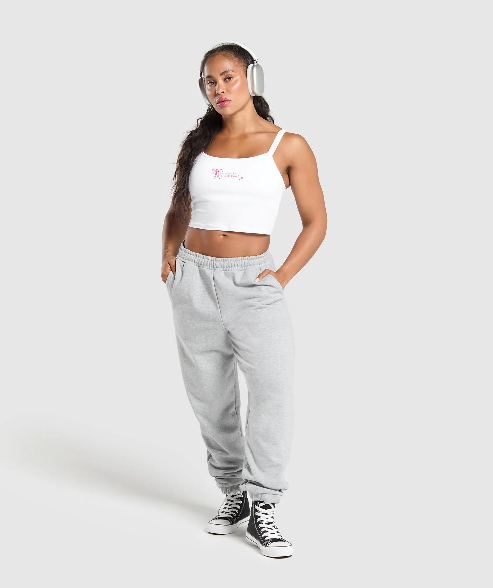 Gymshark Fairy Pre Workout Cami - White