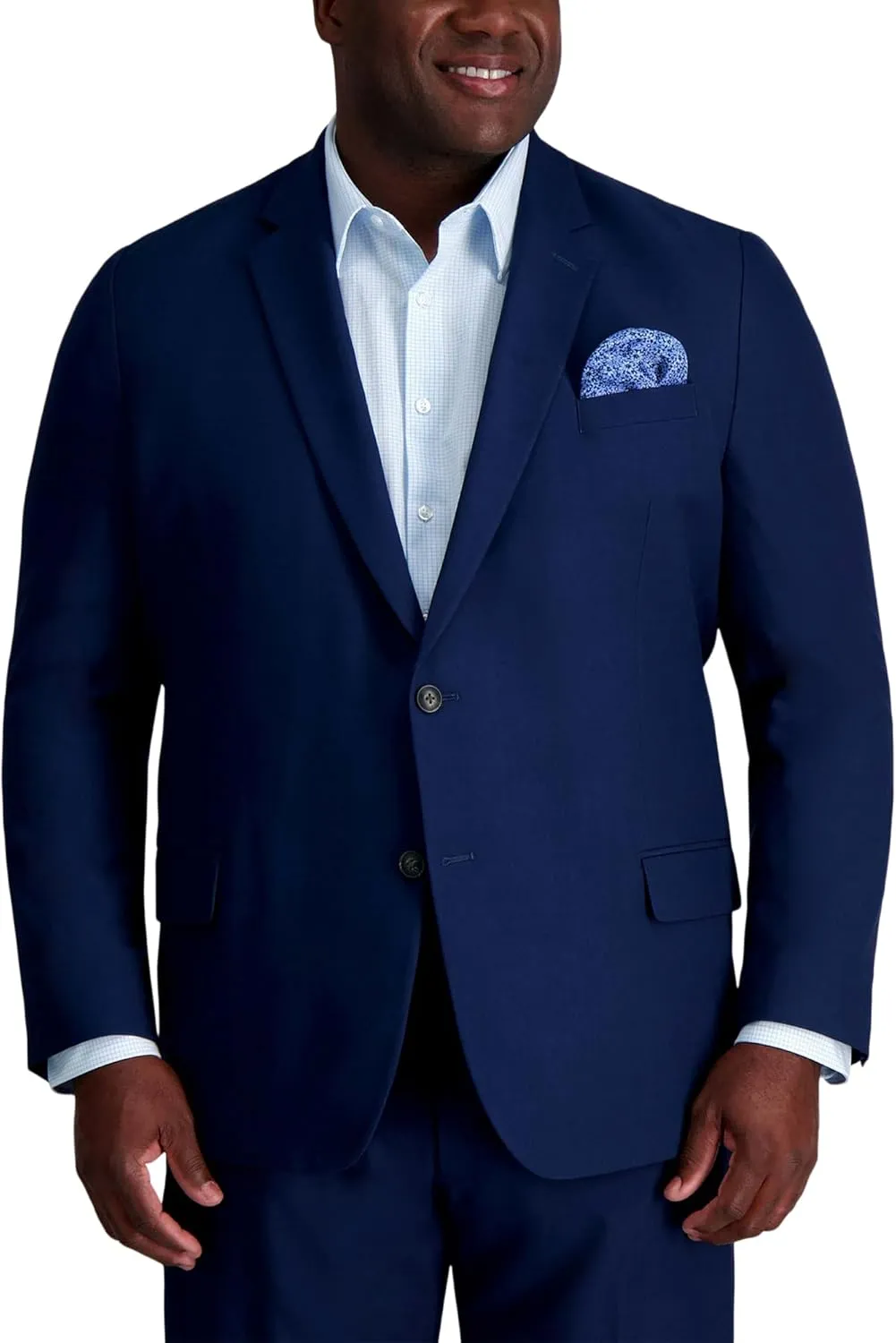 Haggar Men's Smart Wash Performance Classic Fit Big &Tall Suit Separates-Pants & Jackets