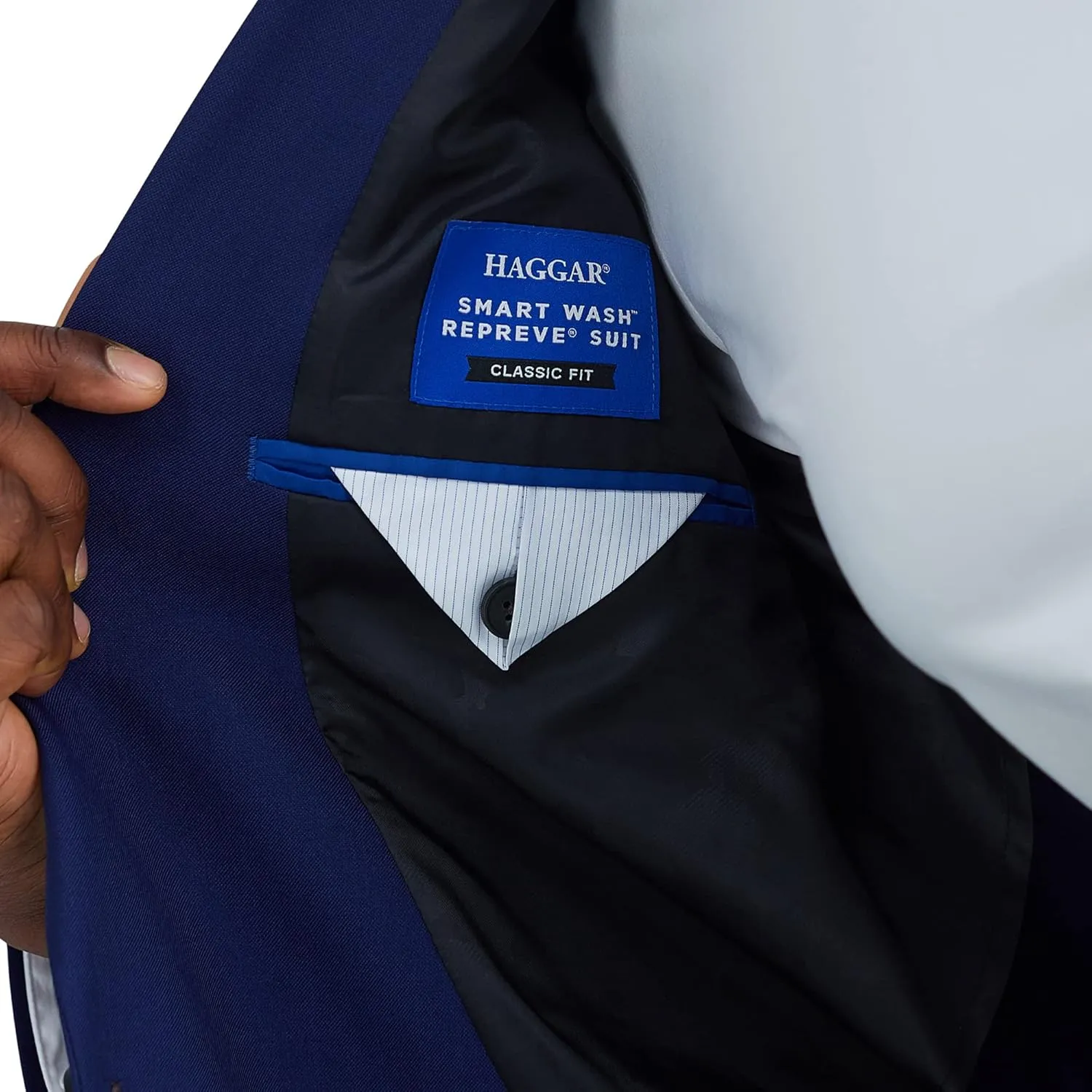 Haggar Men's Smart Wash Performance Classic Fit Big &Tall Suit Separates-Pants & Jackets