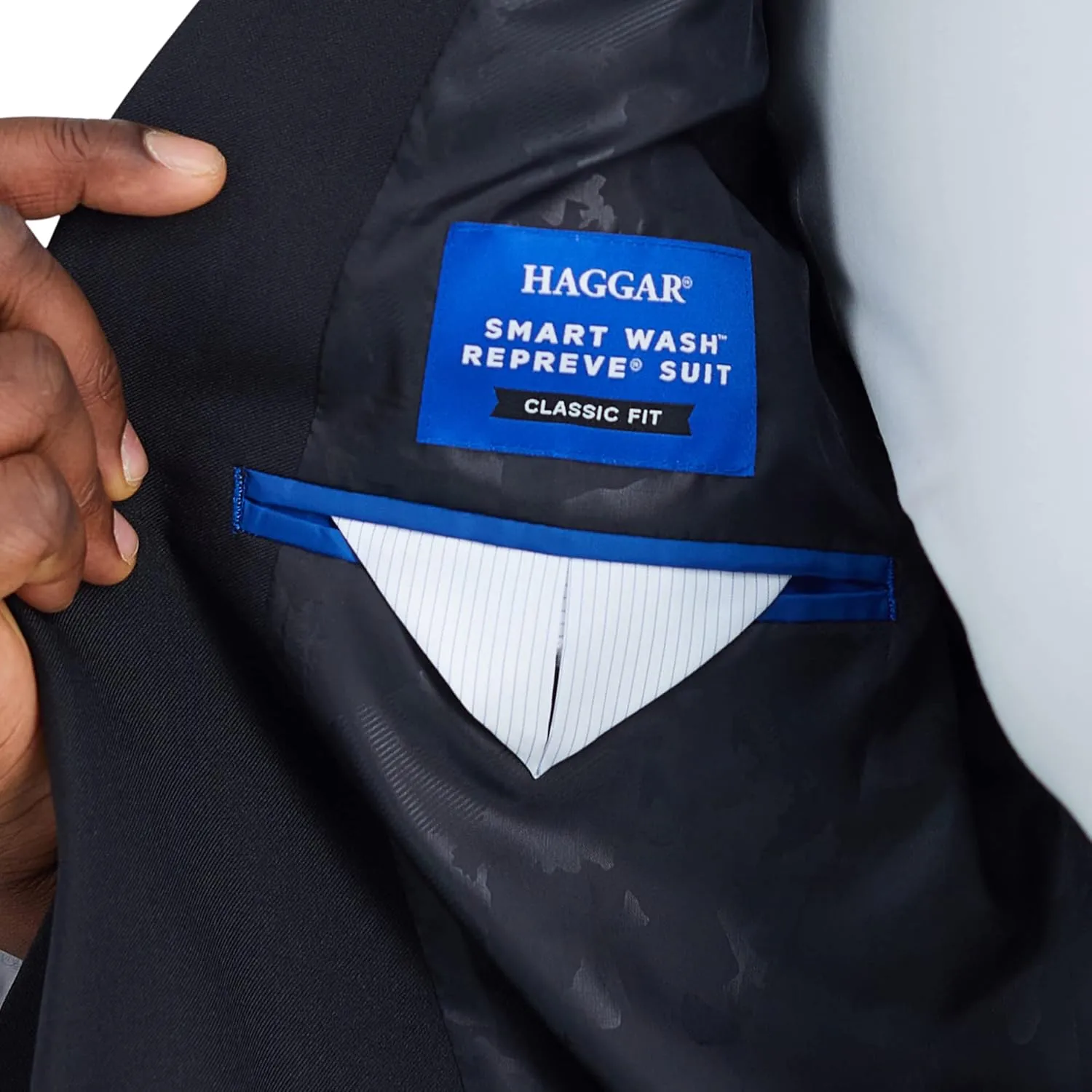 Haggar Men's Smart Wash Premium Stretch Classic Fit Regular and Big & Tall Suit Separates(Pants & Jackets)