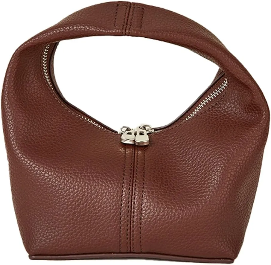 Handbag Slouchy Bags for Women PU Leather Handle Bag Soft Shoulder Top Handle Purses Handbags Travel Work