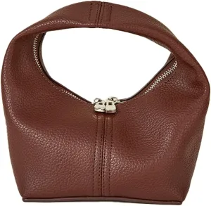 Handbag Slouchy Bags for Women PU Leather Handle Bag Soft Shoulder Top Handle Purses Handbags Travel Work