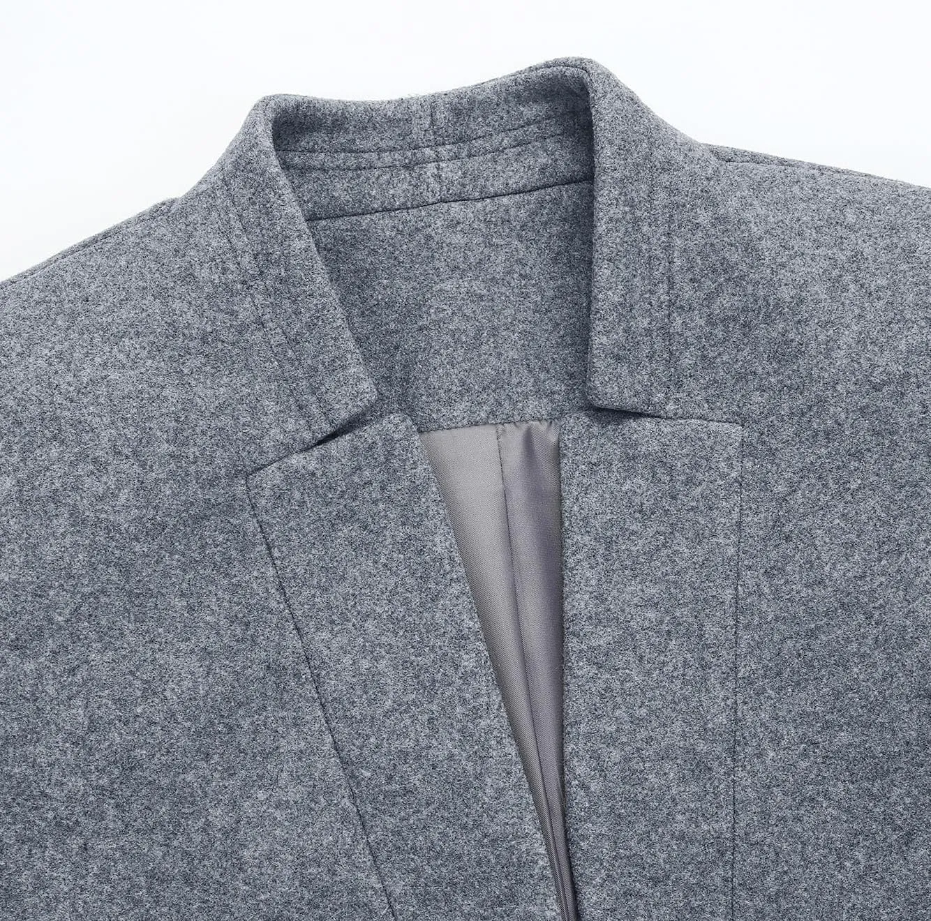 IDEALSANXUN Womens Wool Coat Long Blazer Jackets Fall Winter Peacoat with Pockets