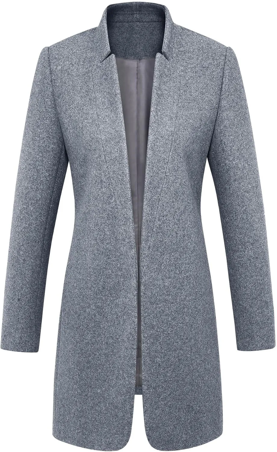 IDEALSANXUN Womens Wool Coat Long Blazer Jackets Fall Winter Peacoat with Pockets