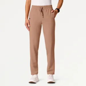 Jaanuu Women's Effie Slim 6-Pocket Scrub Pant - Clay
