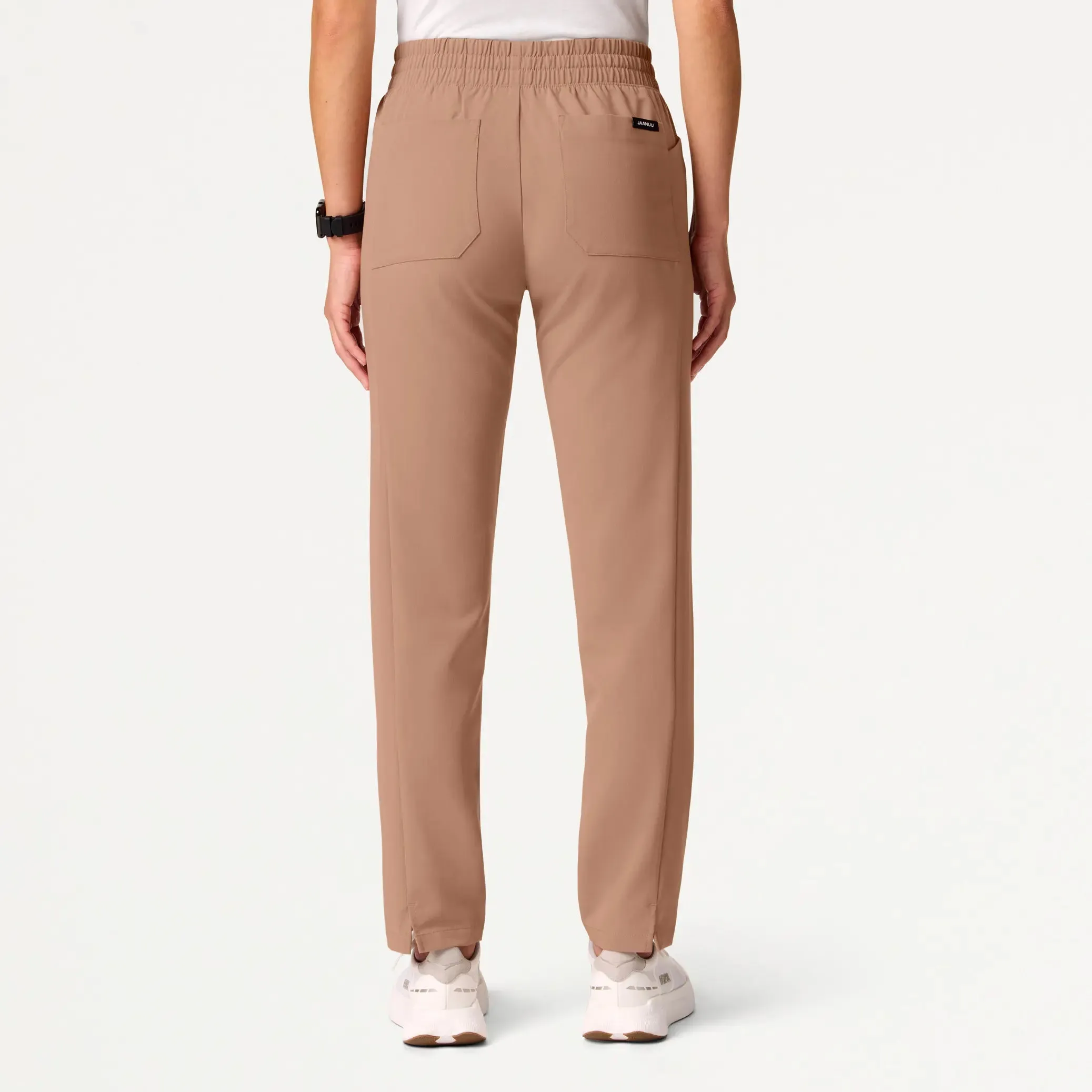 Jaanuu Women's Effie Slim 6-Pocket Scrub Pant - Clay