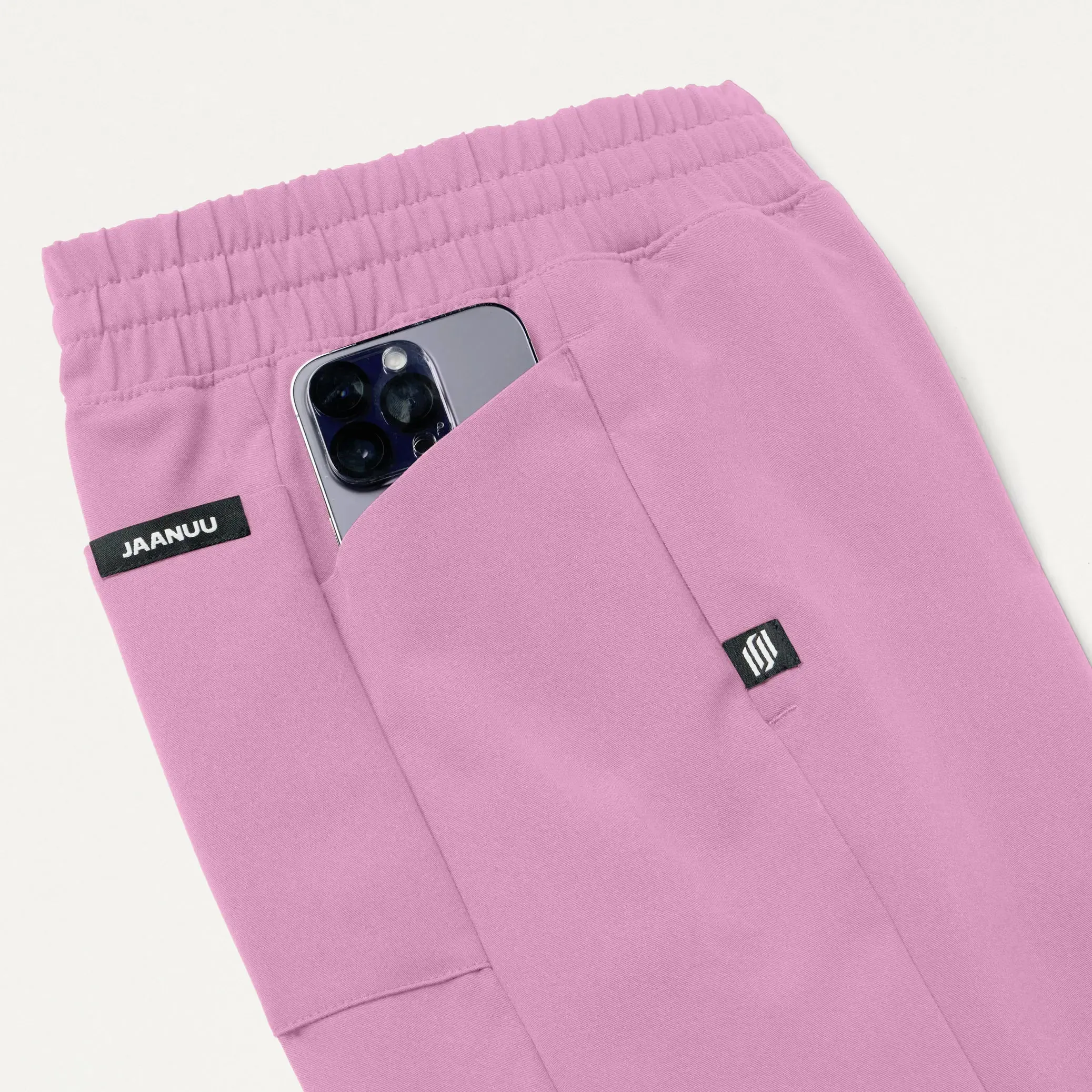 Jaanuu Women's Effie Slim 6-Pocket Scrub Pant - Light Magenta