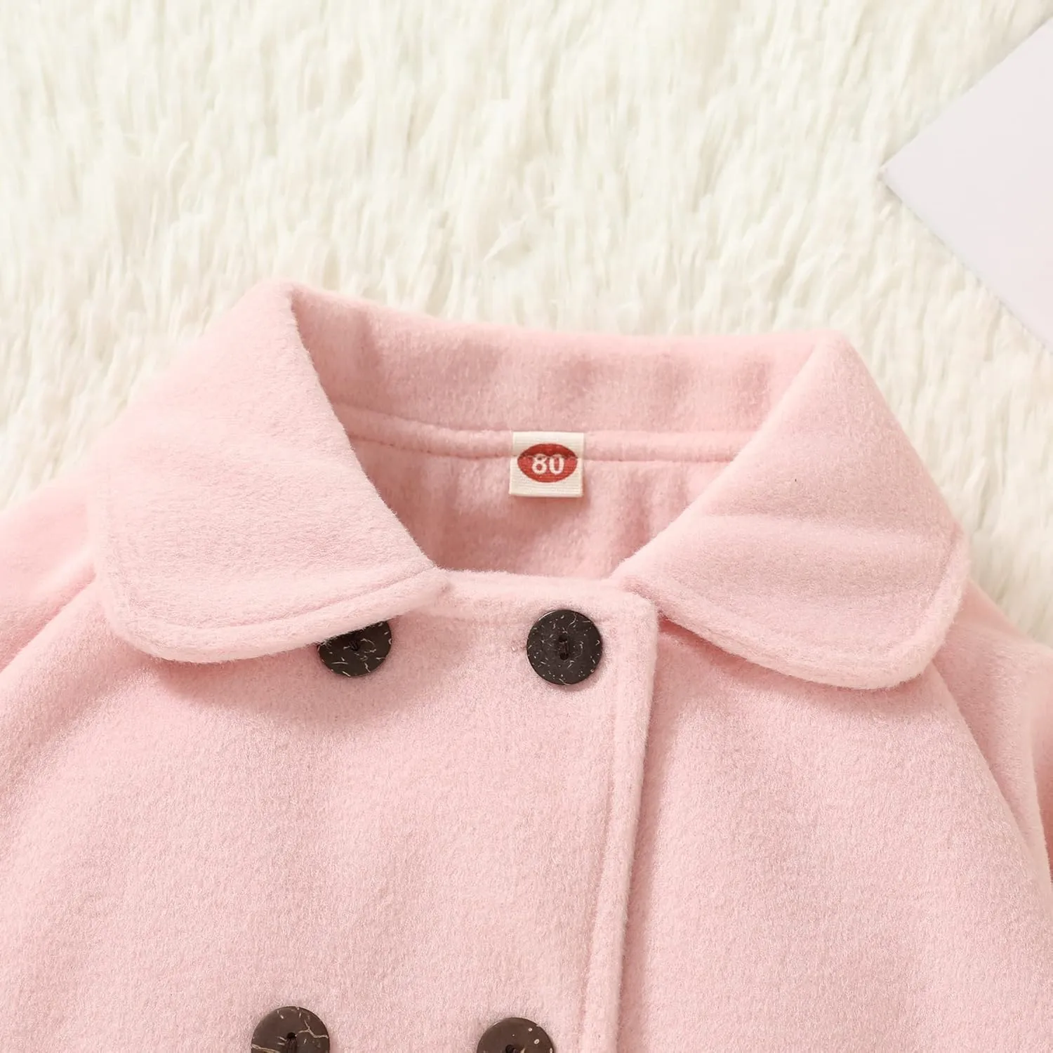 JEELLIGULAR Toddler Baby Girl Coats Kids Cloak Button Warm Thick Jacket Clothes Baby Fall Winter Outwear Clothes Set