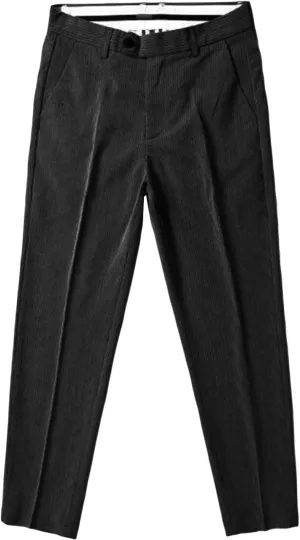 JEShifangjiusu Mens Chinos Slim Fit Pants Comfort Casual Solid Trousers Flat Front Stretch Skinny Tapered Dress Pants (31,Black), Black, 31