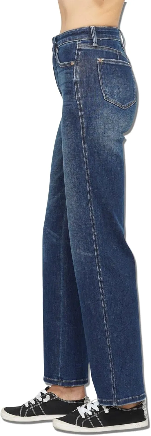 Judy Blue Women's High Waist Tummy Control Classic Straight Jeans