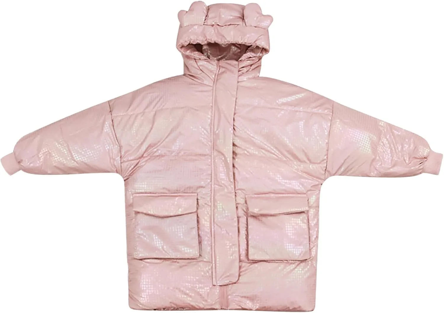 Kids Toddler Baby Girls Boys Winter Warm Thick Solid Cotton Long Sleeve Padded Jacket Coat Clothes Kids (B, 3-4 Years)