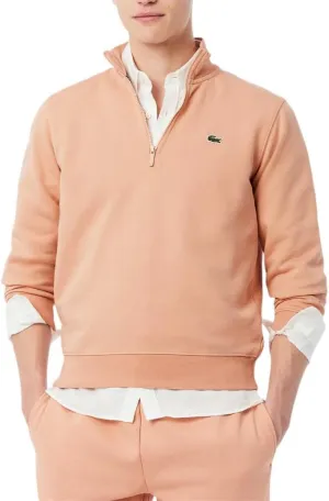 Lacoste Men's Non-Brushed Fleece Quarter Zip