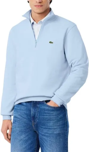 Lacoste Men's Non-Brushed Fleece Quarter Zip