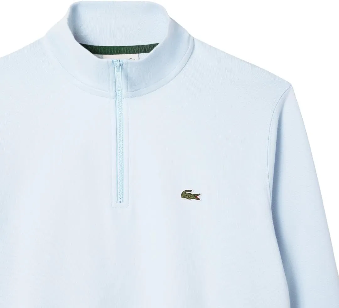 Lacoste Men's Non-Brushed Fleece Quarter Zip