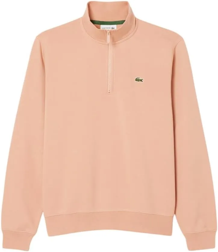Lacoste Men's Non-Brushed Fleece Quarter Zip