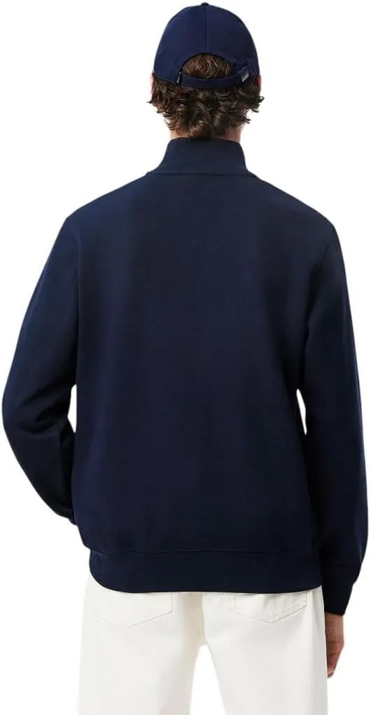Lacoste Men's Non-Brushed Fleece Quarter Zip