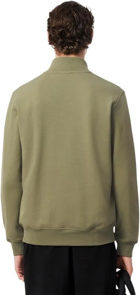 Lacoste Men's Non-Brushed Fleece Quarter Zip