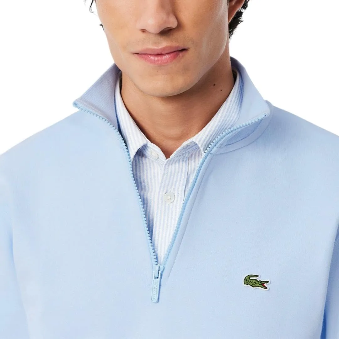 Lacoste Men's Non-Brushed Fleece Quarter Zip