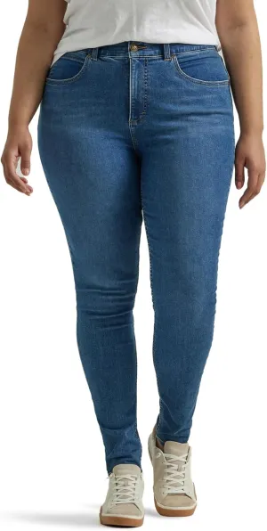 Lee womens Plus Size Ultra Lux Comfort With Flex Motion Skinny Leg Jean With Ever Fit