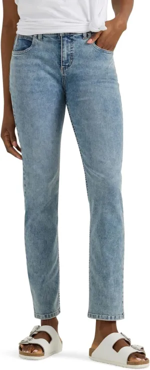 Lee Women's Ultra Lux Comfort with Flex Motion Slim Straight Jean with Ever Fit