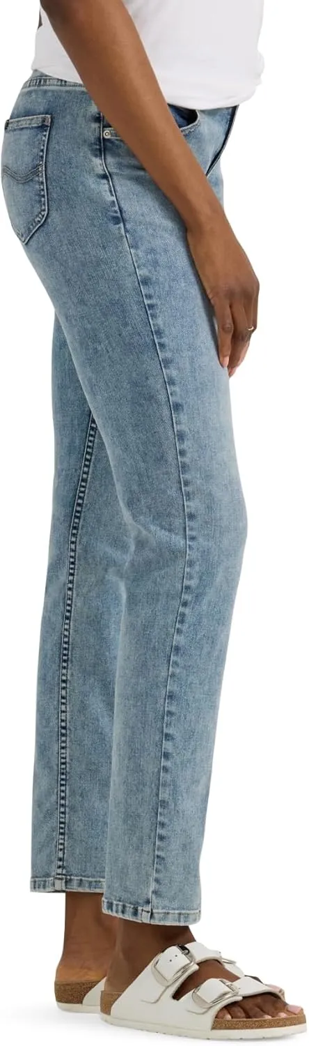 Lee Women's Ultra Lux Comfort with Flex Motion Slim Straight Jean with Ever Fit