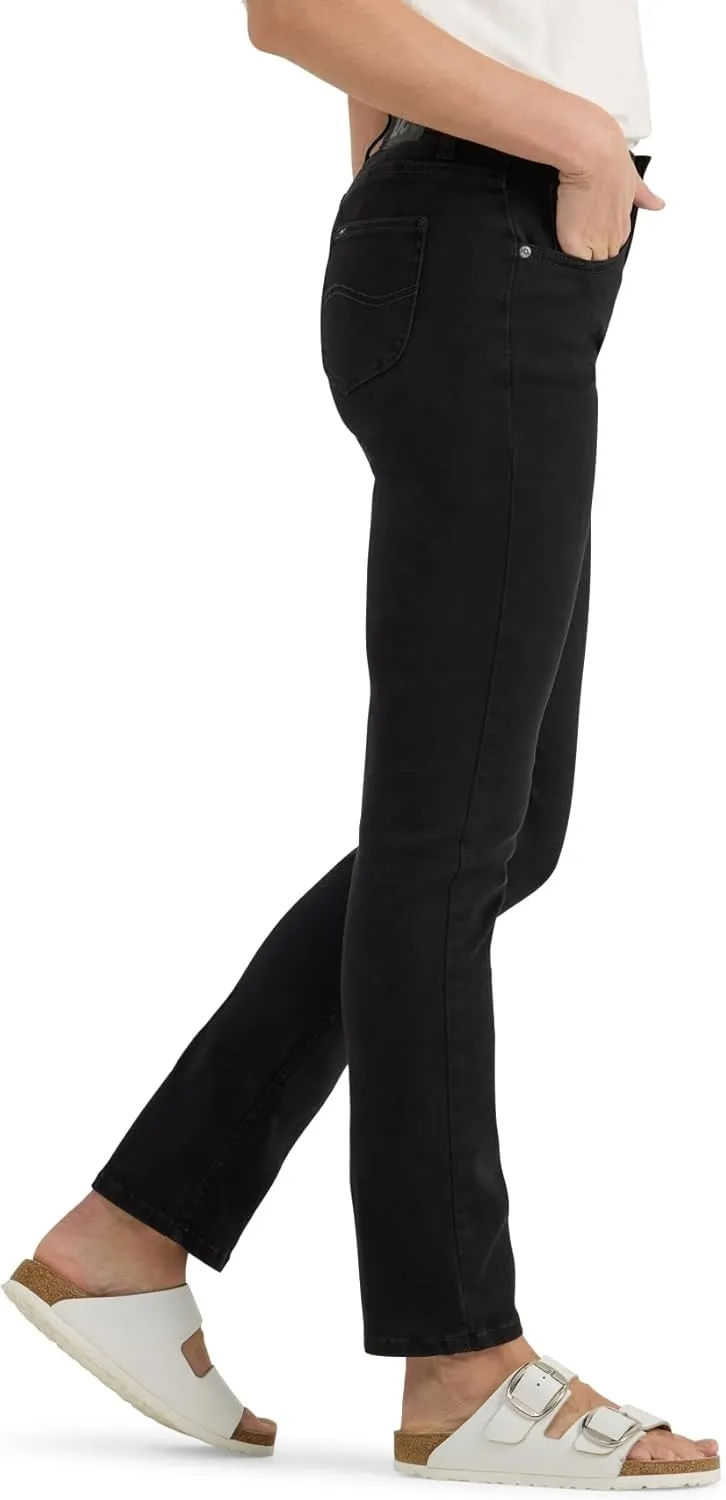 Lee Women's Ultra Lux Comfort with Flex Motion Slim Straight Jean with Ever Fit