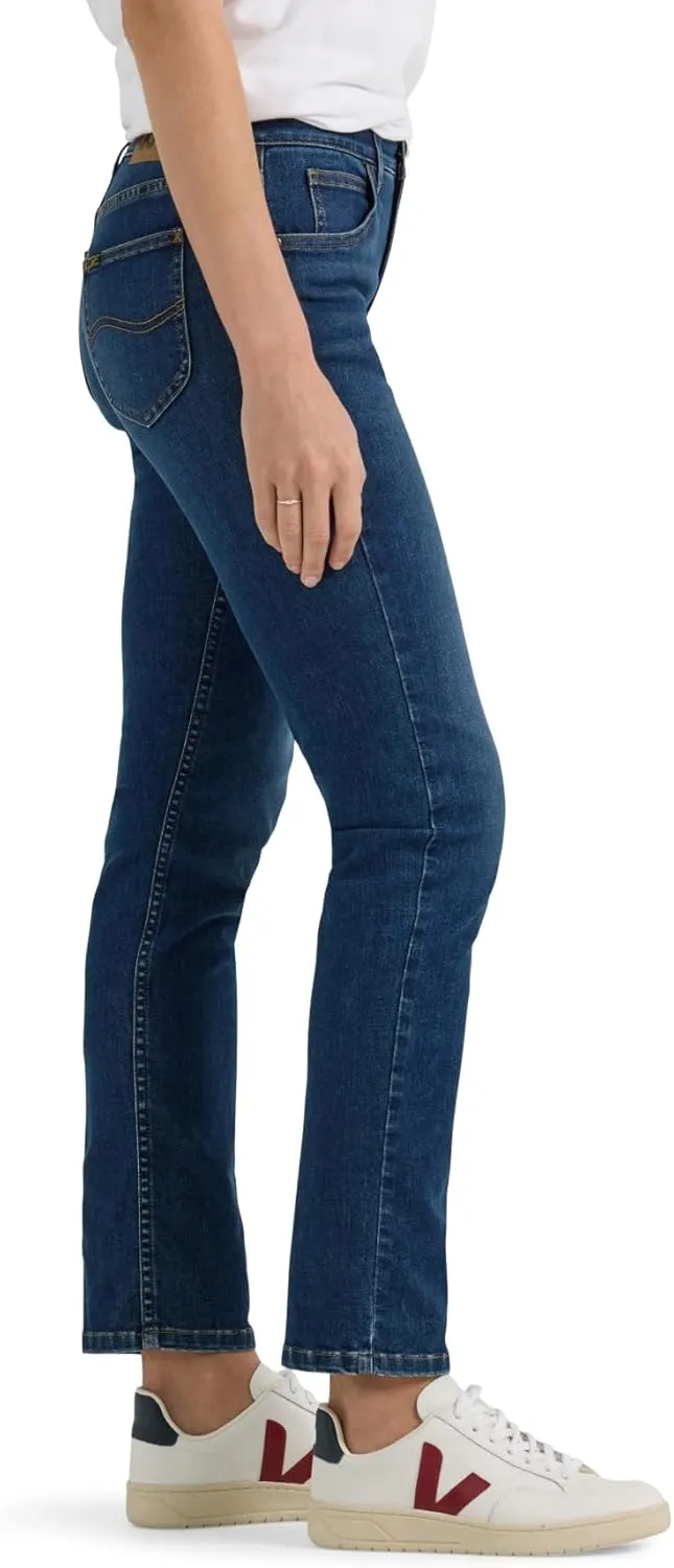 Lee Women's Ultra Lux Comfort with Flex Motion Slim Straight Jean with Ever Fit