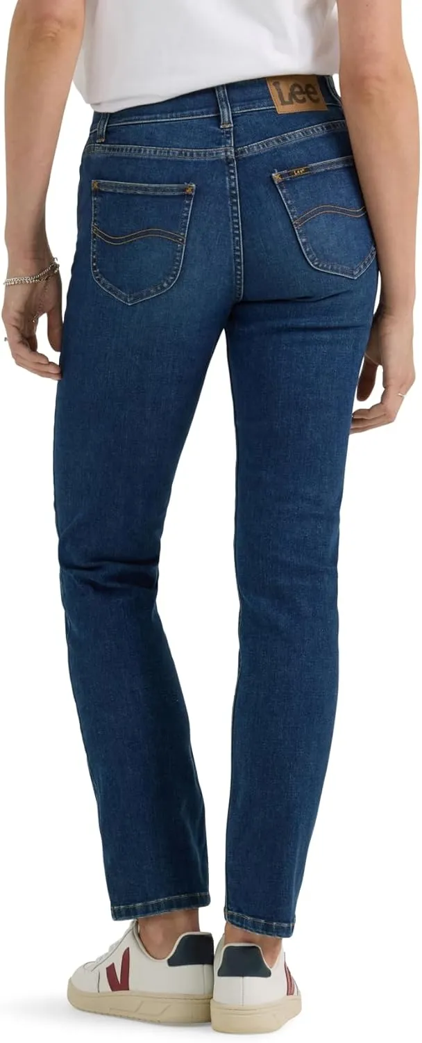 Lee Women's Ultra Lux Comfort with Flex Motion Slim Straight Jean with Ever Fit