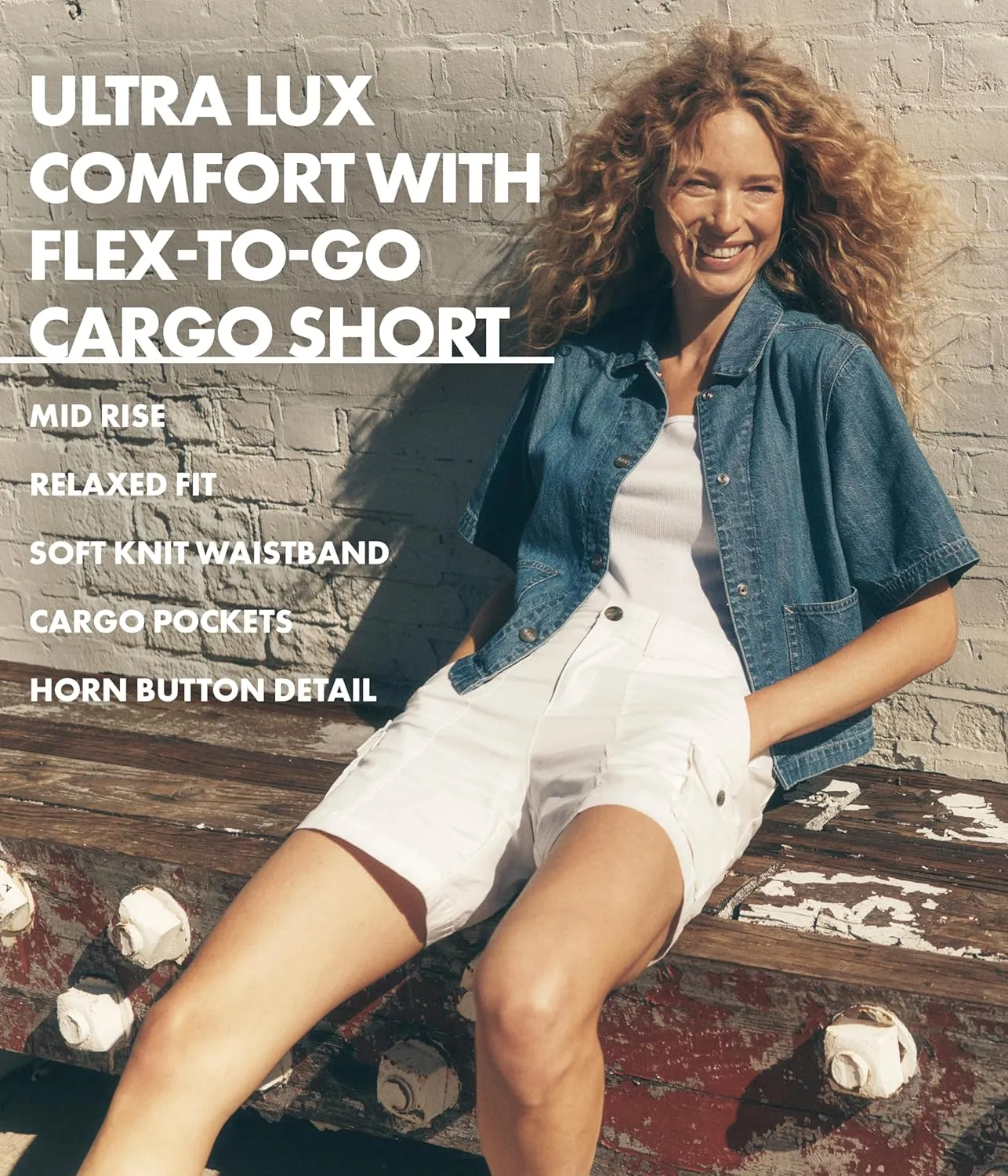 Lee Women's Ultra Lux Comfort with Flex-To-Go Cargo Short